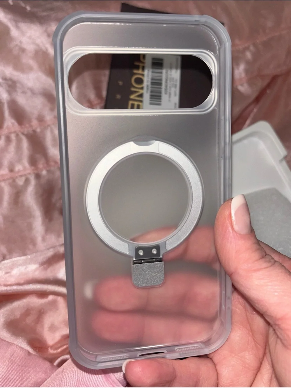 Translucent Case Foldable Magnetic Ring Stand for Google Pixel 9 & Pixel 9 Pro